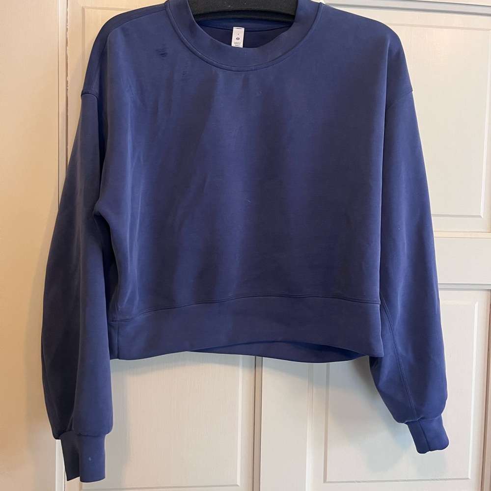 lululemon athletica Softstreme Blue Sweatshirt